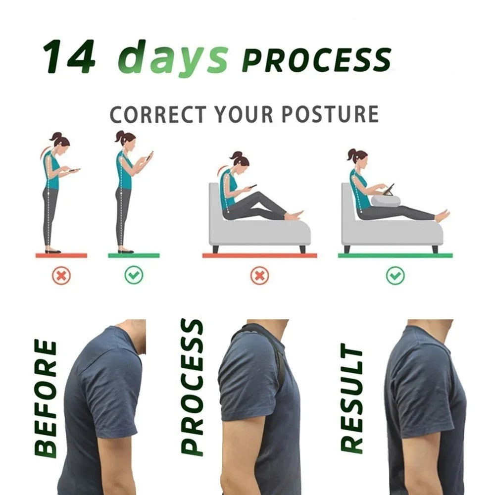 Back Posture Corrector Belt – Adjustable Spine & Shoulder Support for Men & Women