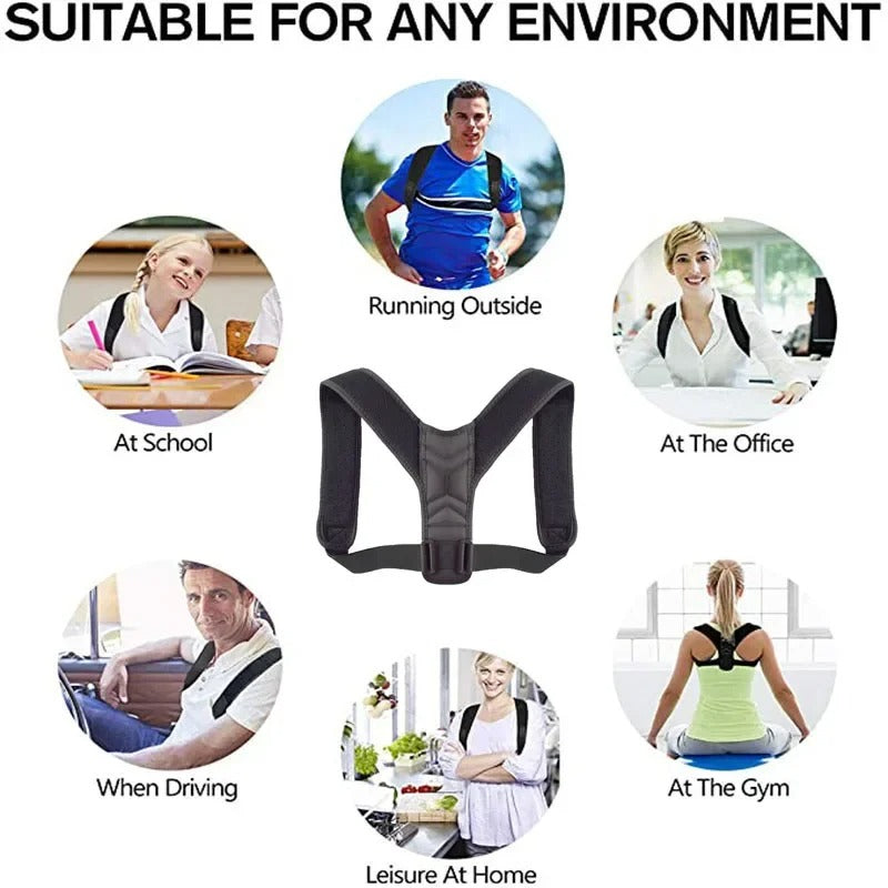 Back Posture Corrector Belt – Adjustable Spine & Shoulder Support for Men & Women